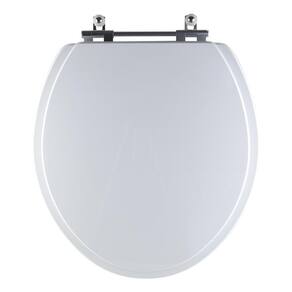 Tampa Vaso Sanitário Madeira Laqueada Fiori Branco Para Bacia Fiori