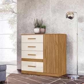 Cômoda Sapateira Ambiente Vênus Freijó Off White - Moval