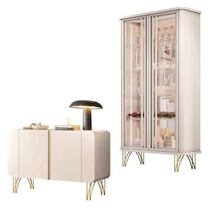 Buffet Benvenuto E Cristaleira évora Off White - Hb Móveis