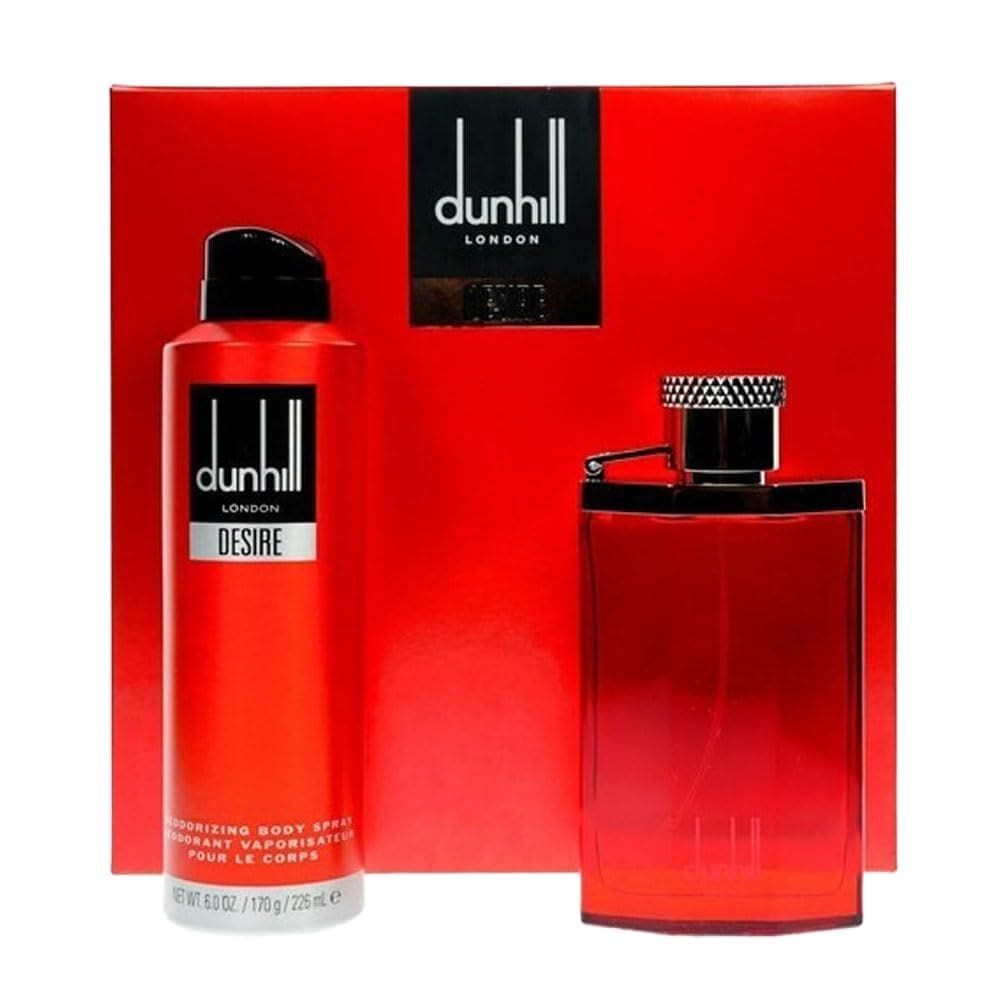 Conjunto de perfume de presente Alfred Dunhill Desire Red para homens 100ml