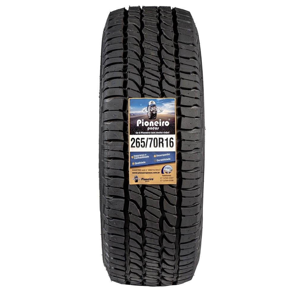 Pneu Aro 16 - 265/70 R16 - COM INMETRO - MARCA PIONEIRO