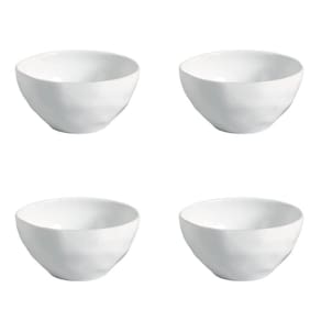 Conjunto De Cumbucas 04 Peças 560ml Orgânico New White Porto