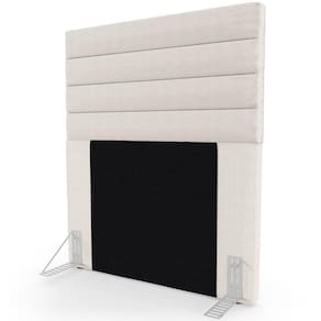 Cabeceira Cama Solteiro 90cm Rubi W01 Linho Cru - Mpozenato