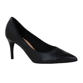 Sapato Scarpin Bottero 353721 Feminino Preto saltinho bico fino