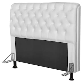 Cabeceira Paris Para Cama Casal 160 Cm Paris Corano Branco - Js Móveis