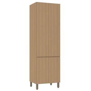 Paneleiro Duplo 70cm 4 Portas Slim Luciane Móveis Freijó-freijó