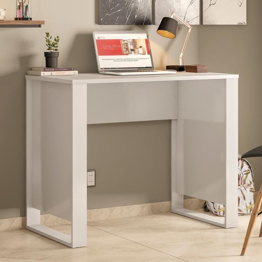 Escrivaninha 90cm Office Morada - Branco