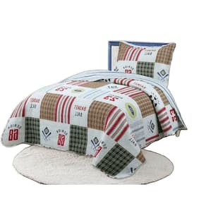 Kit Cobre Leito Colcha Bouti Solteiro Infantil 2 Peças - Ball - 100% Poliéster