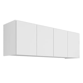 Armário De Cozinha Aéreo 118cm 4 Portas Monna Branco Z34 Mpozenato