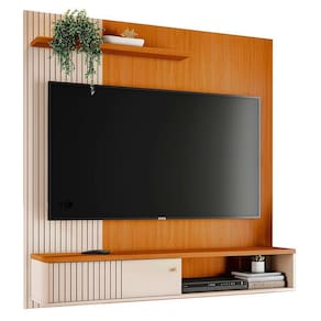 Painel 65 Pol E Bancada Suspensa Neris Z10 Off Cinamomo Mpozenato