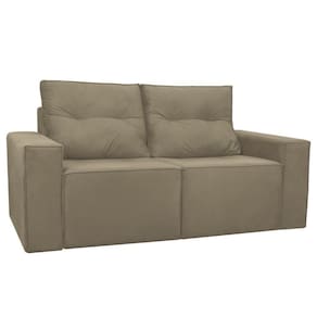 Sofá 1,80 Moderno 2 Lugares Confortável Onix Cappuccino