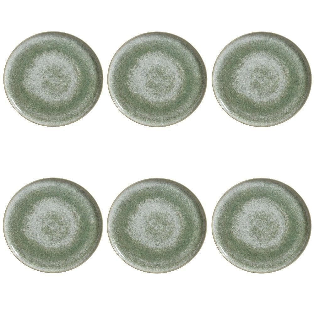 Conjunto De Pratos Rasos 06 Peças Bio Moss Porto