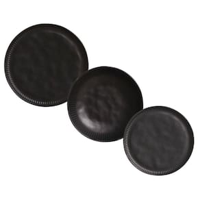 Jogo De Pratos 18 Peças Linhas Preto Matte Porto