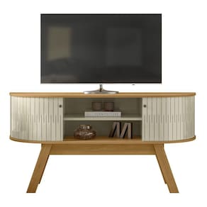 Rack Bancada De 55 Pol 136cm Alana Z10 Cumaru Opala Mpozenato