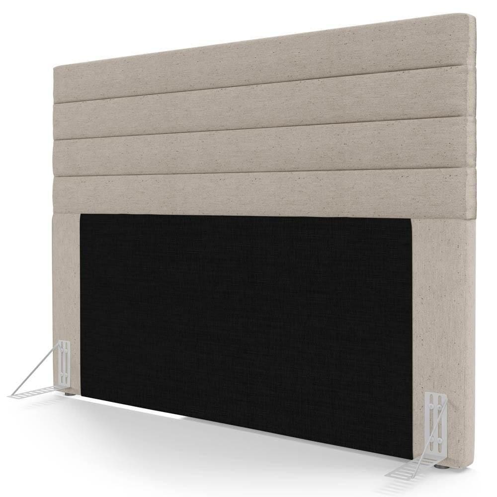 Cabeceira Cama Casal 140cm Rubi W01 Linho Bege - Mpozenato