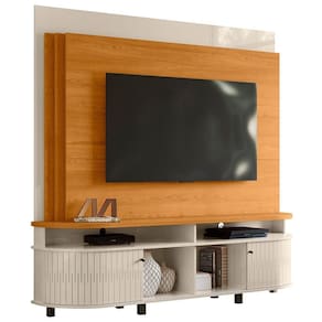 Estante Painel De 65 Pol 183cm Ramona Z10 Off Cinamomo Mpozenato