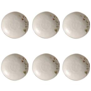 Conjunto De Pratos Fundos 06 Peças Orgânico Lavanda Porto