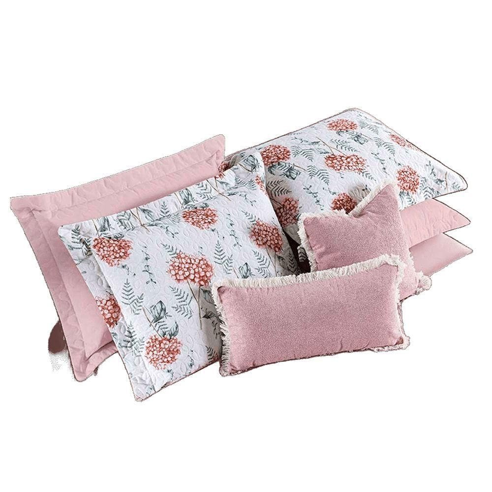 Cobre Leito Queen Sensuale 3 Peças Hortência - 80% Algodão 20% Poliéster