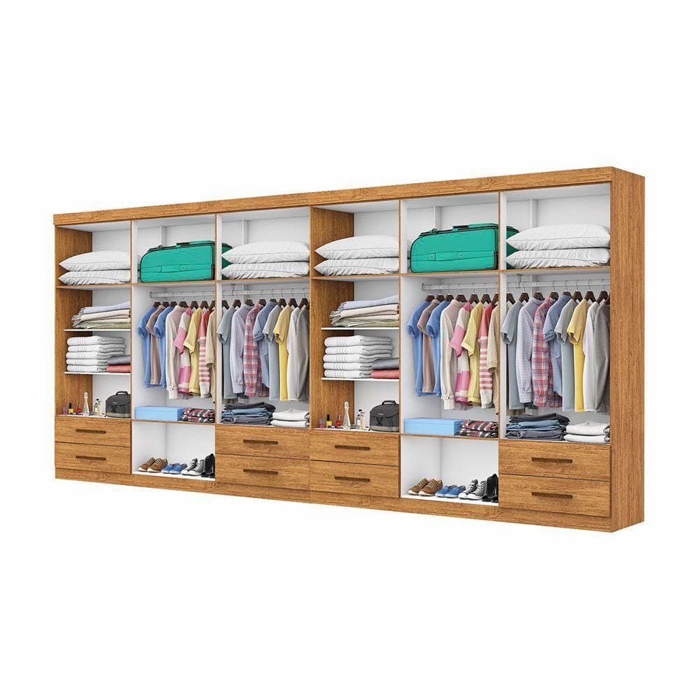 Closet Casal Duplo Lu 12 Portas | Casas Bahia