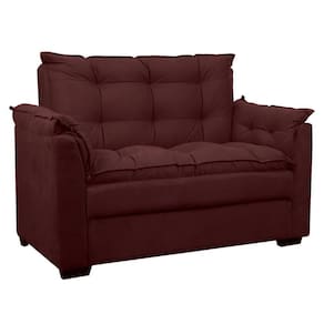Sofá Confortável 1,40 Pequeno Compacto Small Marsala