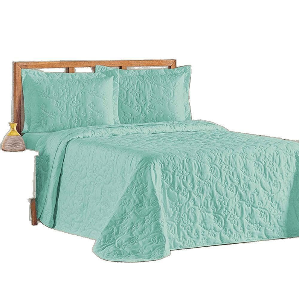 Cobre Leito Colcha Queen Mobili 03 Peças - Tifanny - 100% Poliéster