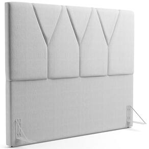 Cabeceira Cama Casal 140cm Aura Linho W01 Cinza - Mpozenato