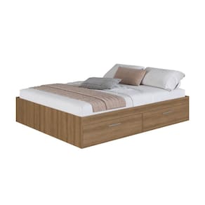 Cama de Casal Queen com 4 Portas Basculantes Organizadoras M