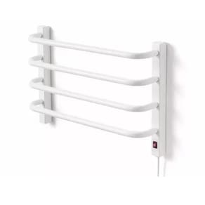 Toalheiro Termico Pequeno 1 Toalha Branco 220V Direito + Timer Digital