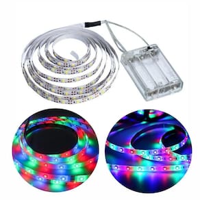 Fio Fita Led Luz Colorida 120 Lâmpadas Led 2 Metros à Pilha