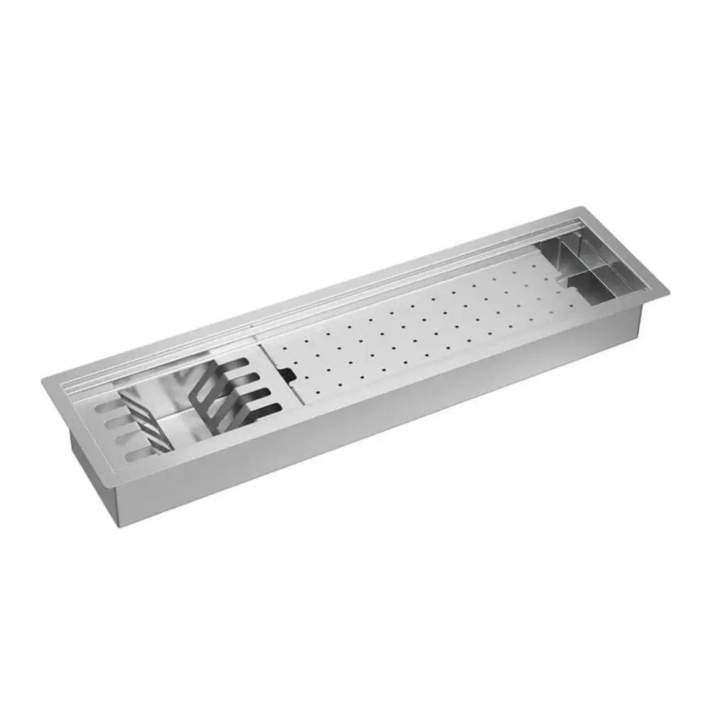 Calha Organizadora para Cozinha em Inox com Sistema de Escoamento Deca AC.200.75.ORG.INX