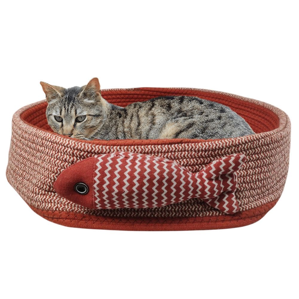 Cama Arranhador Gato Ninho Cestinho Rasqueavel Peixinho Divertido Confortavel Animais Pet