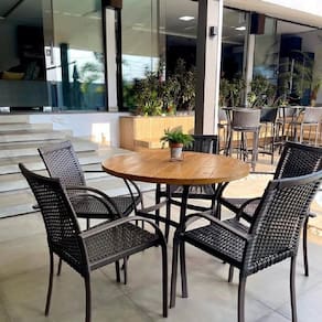 Cadeira para Sala de Jantar Ascoli 89cm X 50cm X 53cm Preto