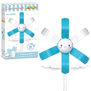 Conjunto de construção de tijolos Brickcraft Sanrio Cinnamoroll Flower 80 unidades