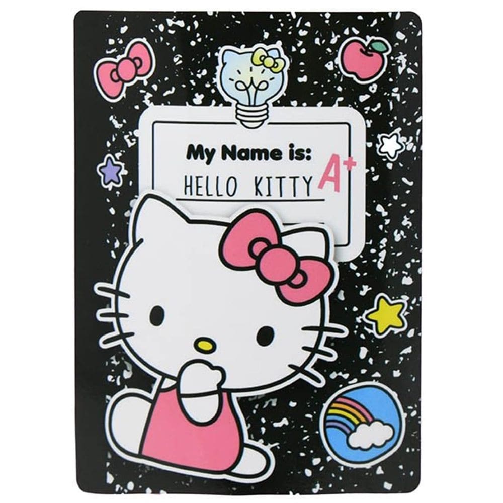 Caderno preto Throw Blanket NORTHWEST Hello Kitty 100% poliéster 40x60cm