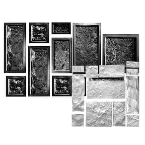 Kit 12 Moldes Forma Abs Mosaico Infinito Cimento Rústico Xmoldes