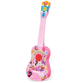 Guitarra Disney Minnie Mouse para crianças com pinos e cordas de afinação