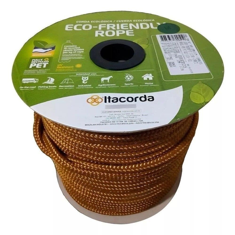 Corda Trancada Pratik Pet Carretel 14Mmx110m Ouro