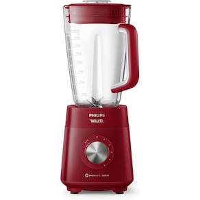 LIQUIDIFICADOR PHILIPS WALITA 1200W C/ 5 VELOCIDADES FUNÇÃO PULSAR Vermelho 220V