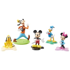 Pacote de bonecos Disney Mickey Mouse Friends, 5 peças, 9 cm