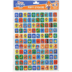 Livro de folhas de adesivos Blippi com 110 adesivos fofos para crianças