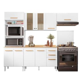 Cozinha Modulada Intenza Madre 4 Peças Branco - Nicioli Branco