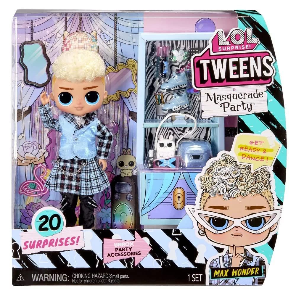 Boneca de moda L.O.L. Surprise! Festa de máscaras para adolescentes Max Wonder