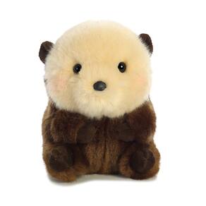 Bicho de pelúcia Aurora® Round Rolly Pet™ Smiles Sea Otter™
