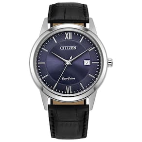 Relógio Citizen Classic Eco-Drive com pulseira de couro para homens