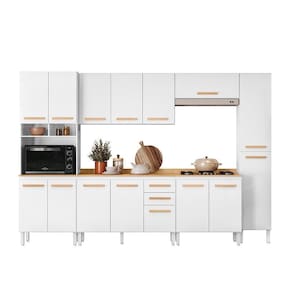 Cozinha Modulada Intenza Carolina 6 Peças Branco - Nicioli Branco
