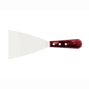Espátula Raspador Para Chapa Lâmina Inox Cabo Madeira Polywood Vermelho 5" - Tramontina 21166175