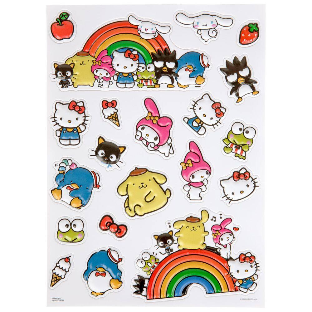 Folha de adesivos Trends International Hello Kitty and Friends