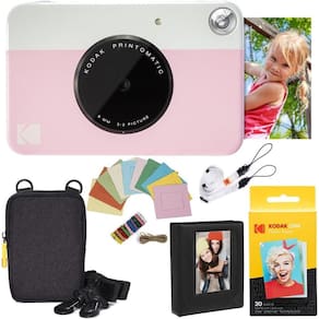 Câmera instantânea Kodak Printomatic Pink Paper 20 folhas