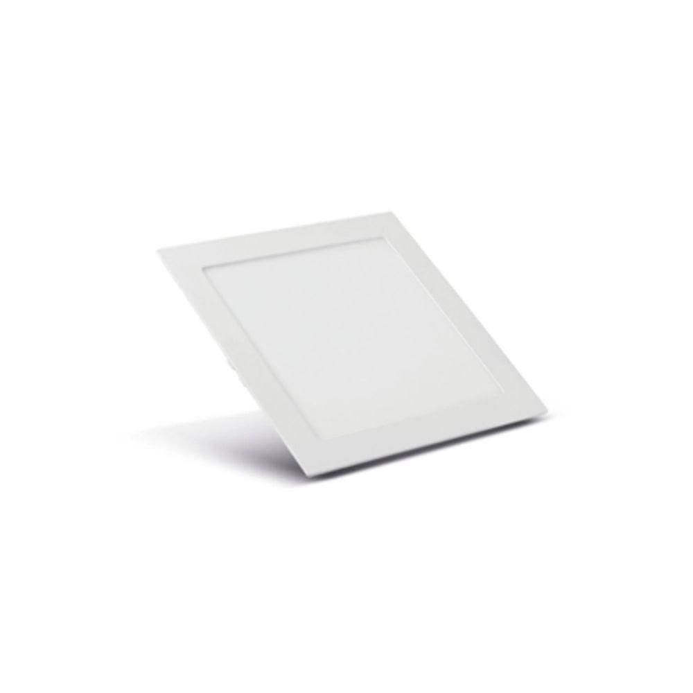 Luminária Quadrada Embutir Acab. Branco 170x170x22 12w 4000k Irc >70 Ip 40 120° 900lm