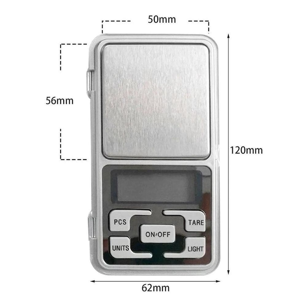 Mini Balança Digital Lcd Alta Precisão Portátil Com Bandeja